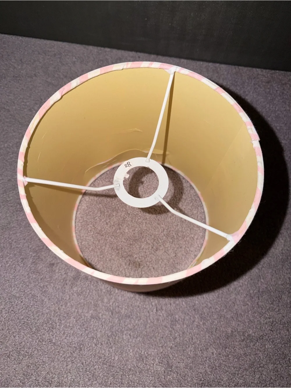 Pink Zebra-Print Lamp Shade